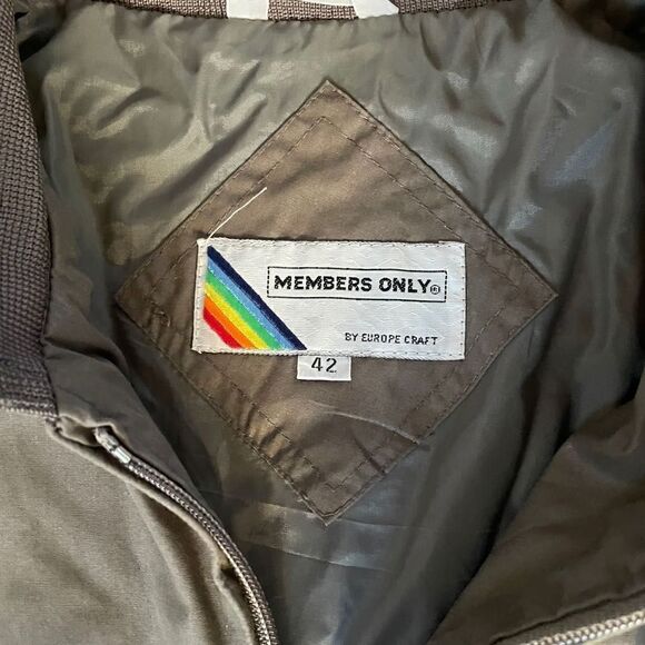 Vintage Member Only Men's Size 42 Jacket Full Zip Racer Jacket - Picture 5 of 5
